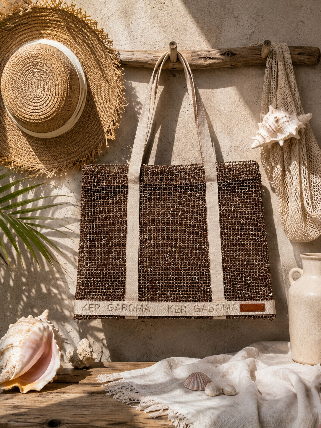 Rosithâ – Grand sac cabas en filet artisanal | Ker Gaboma